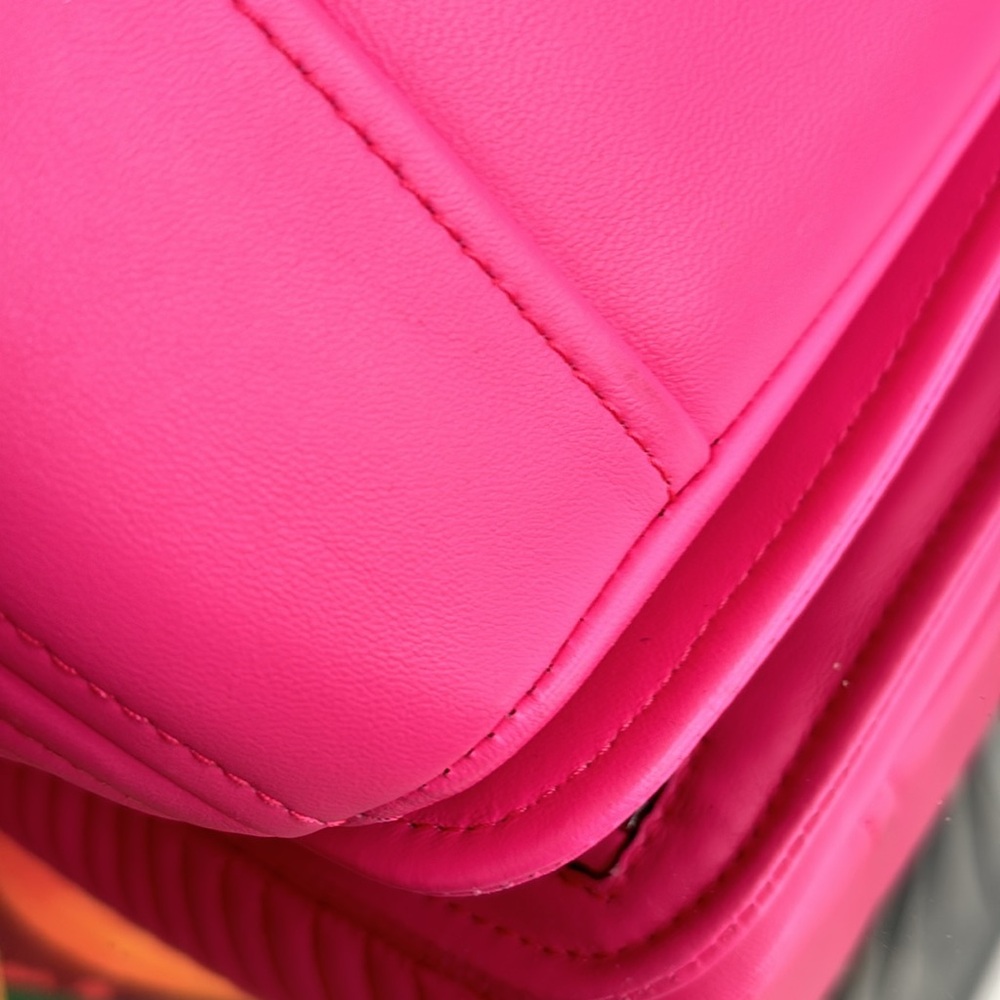 Moschino Couture 1 Milano Barbie Pink Biker Jacket Bag - never Used - Picture 14 of 16